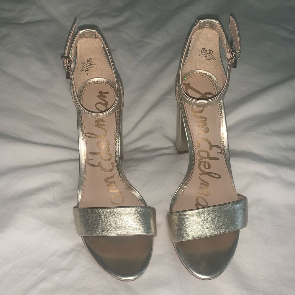 Gold Sam Edelman Heels